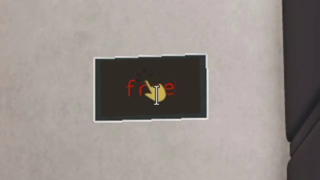 Entering the FREEZE fridge password in Detective Duck Villa